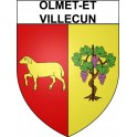 Olmet-et-Villecun 34 ville Stickers blason autocollant adhésif