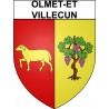 Olmet-et-Villecun 34 ville Stickers blason autocollant adhésif