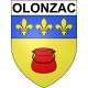 Olonzac 34 ville Stickers blason autocollant adhésif
