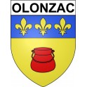 Olonzac 34 ville Stickers blason autocollant adhésif