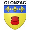 Olonzac 34 ville Stickers blason autocollant adhésif