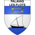Pegatinas escudo de armas de Palavas-les-Flots adhesivo de la etiqueta engomada