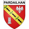 Pardailhan 34 ville Stickers blason autocollant adhésif
