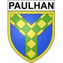 Paulhan 34 ville Stickers blason autocollant adhésif