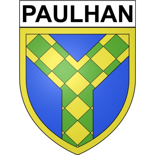 Paulhan 34 ville Stickers blason autocollant adhésif