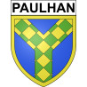 Paulhan 34 ville Stickers blason autocollant adhésif