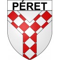 Péret 34 ville Stickers blason autocollant adhésif