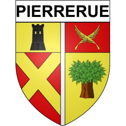 Pierrerue 34 ville Stickers blason autocollant adhésif