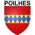 Bazas Sticker wappen, gelsenkirchen, augsburg, klebender aufkleber