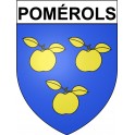 Pomérols 34 ville Stickers blason autocollant adhésif