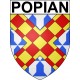 Popian 34 ville Stickers blason autocollant adhésif