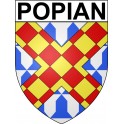 Popian 34 ville Stickers blason autocollant adhésif