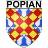 Stickers coat of arms Bazas adhesive sticker
