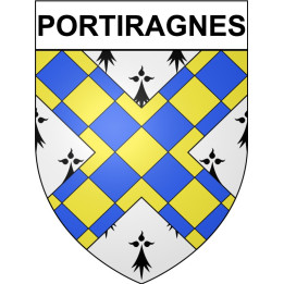 Portiragnes 34 ville Stickers blason autocollant adhésif