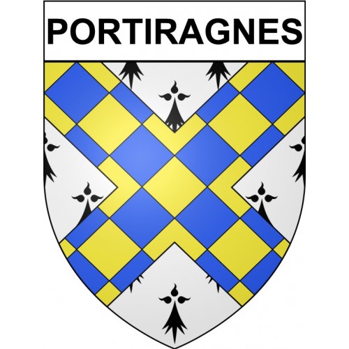 Portiragnes 34 ville Stickers blason autocollant adhésif