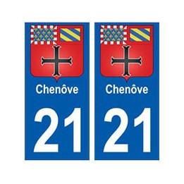 21 Chenôve blason autocollant plaque stickers ville