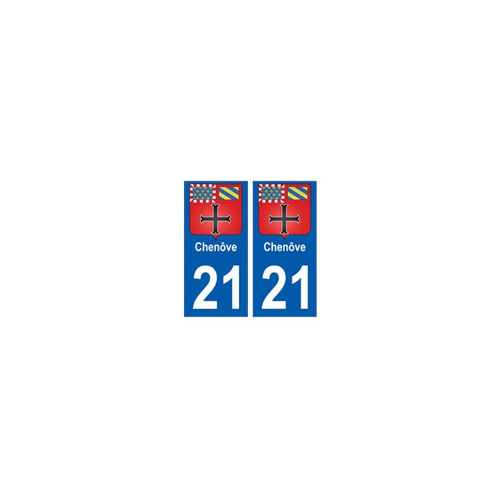 21 Chenôve blason autocollant plaque stickers ville