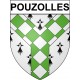 Pouzolles 34 ville Stickers blason autocollant adhésif