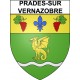 Prades-sur-Vernazobre 34 ville Stickers blason autocollant adhésif
