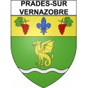 Prades-sur-Vernazobre 34 ville Stickers blason autocollant adhésif