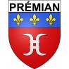 Prémian 34 ville Stickers blason autocollant adhésif