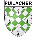 Puilacher 34 ville Stickers blason autocollant adhésif