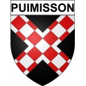 Puimisson 34 ville Stickers blason autocollant adhésif