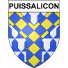 Puissalicon 34 ville Stickers blason autocollant adhésif