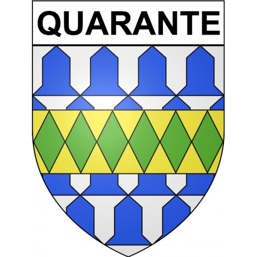 Stickers coat of arms Bazas adhesive sticker