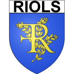 Riols 34 ville Stickers blason autocollant adhésif