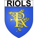 Riols 34 ville Stickers blason autocollant adhésif