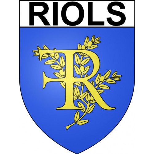 Riols 34 ville Stickers blason autocollant adhésif