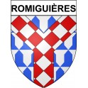 Romiguières 34 ville Stickers blason autocollant adhésif