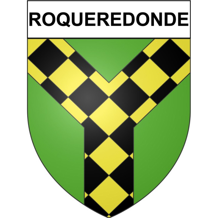 Roqueredonde 34 ville Stickers blason autocollant adhésif