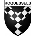 Roquessels 34 ville Stickers blason autocollant adhésif