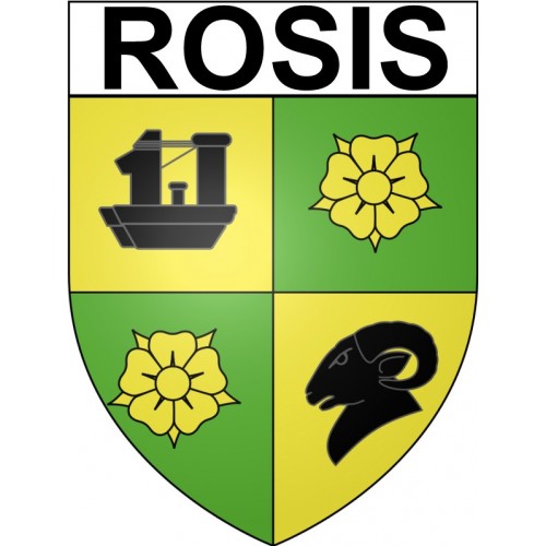 Stickers coat of arms Bazas adhesive sticker