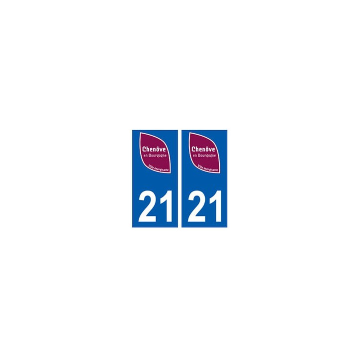 21 Chenôve logo autocollant plaque stickers ville
