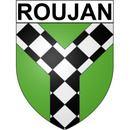 Roujan 34 ville Stickers blason autocollant adhésif