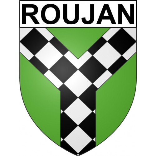 Roujan 34 ville Stickers blason autocollant adhésif