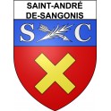 Saint-André-de-Sangonis 34 ville Stickers blason autocollant adhésif