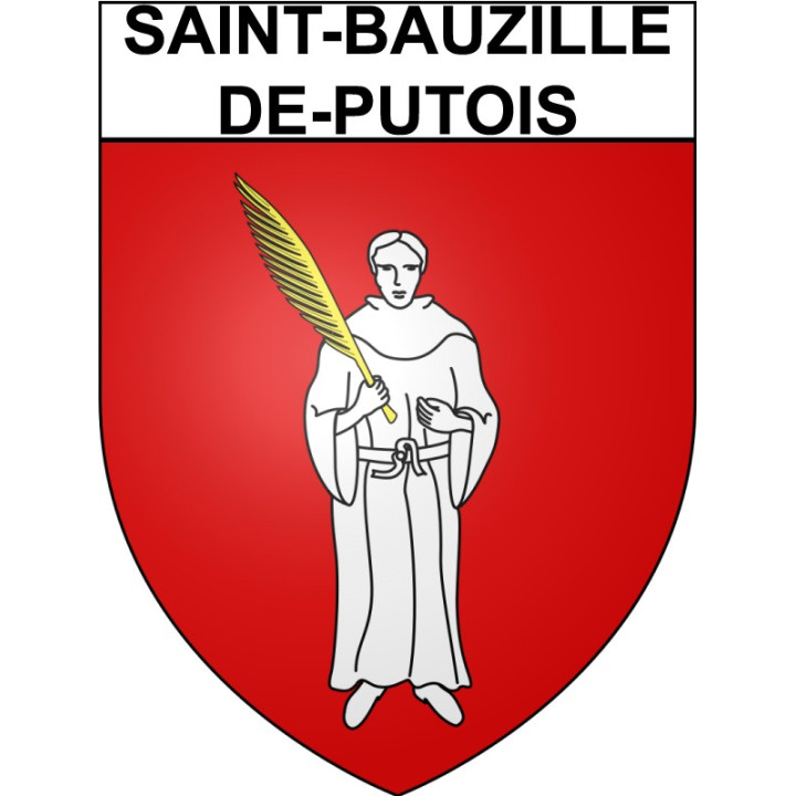 Pegatinas escudo de armas de Bazas adhesivo de la etiqueta engomada