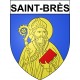 Saint-Brès 34 ville Stickers blason autocollant adhésif