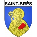 Saint-Brès 34 ville Stickers blason autocollant adhésif