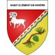 Saint-Clément-de-Rivière 34 ville Stickers blason autocollant adhésif