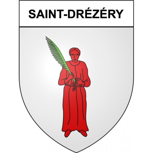 Pegatinas escudo de armas de Bazas adhesivo de la etiqueta engomada