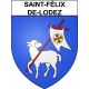 Saint-Félix-de-Lodez 34 ville Stickers blason autocollant adhésif