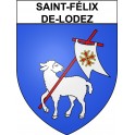 Saint-Félix-de-Lodez 34 ville Stickers blason autocollant adhésif