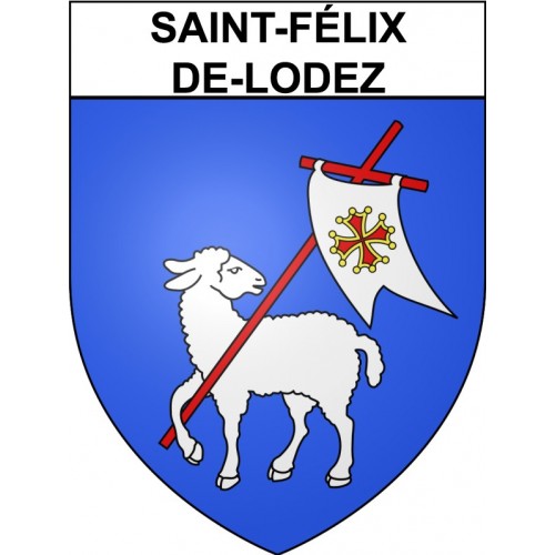 Saint-Félix-de-Lodez 34 ville Stickers blason autocollant adhésif