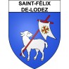 Stickers coat of arms Bazas adhesive sticker