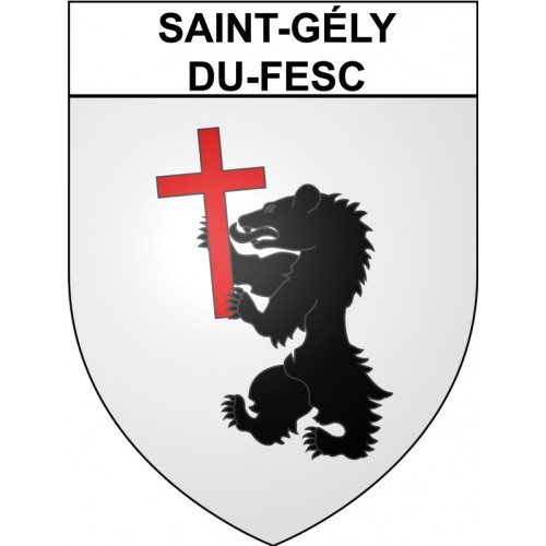 Saint-Gély-du-Fesc 34 ville Stickers blason autocollant adhésif